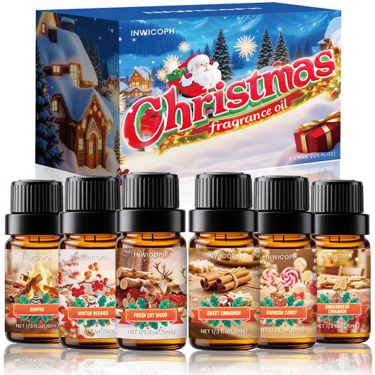 INWICOPH Christmas fragrance oil set — Fresh Cut Wood 6x10ml