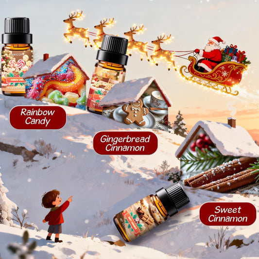 INWICOPH Christmas fragrance oil set — Bonfire 6x10ml