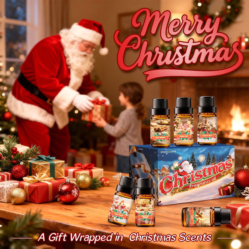 INWICOPH Christmas fragrance oil set packaging and gift presentation