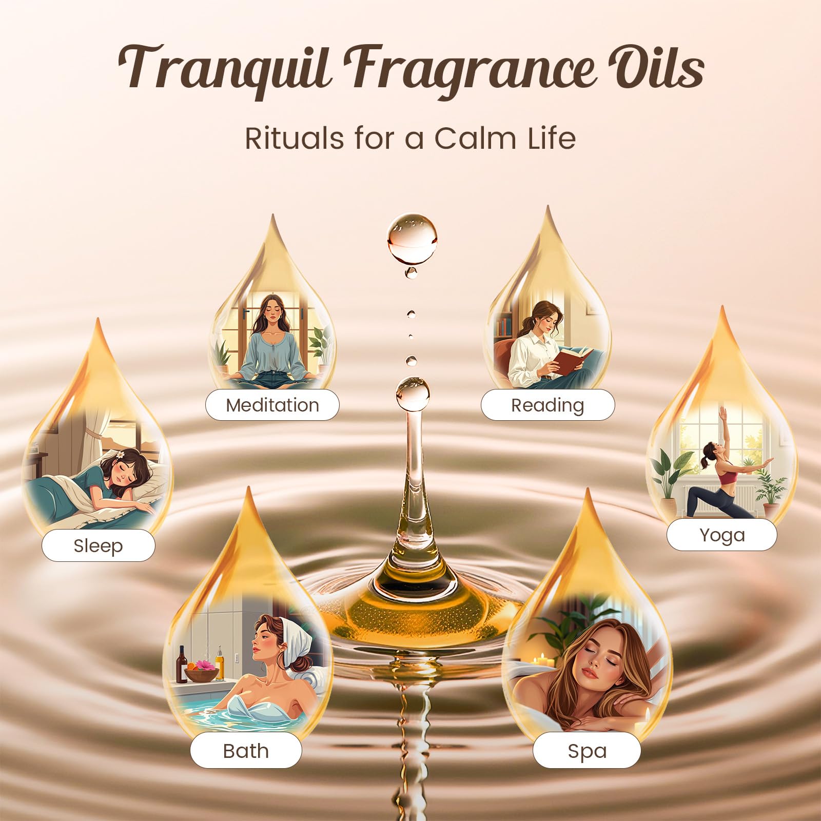 Cucumber fragrance oil bottle from INWICOPH Tranquil Set