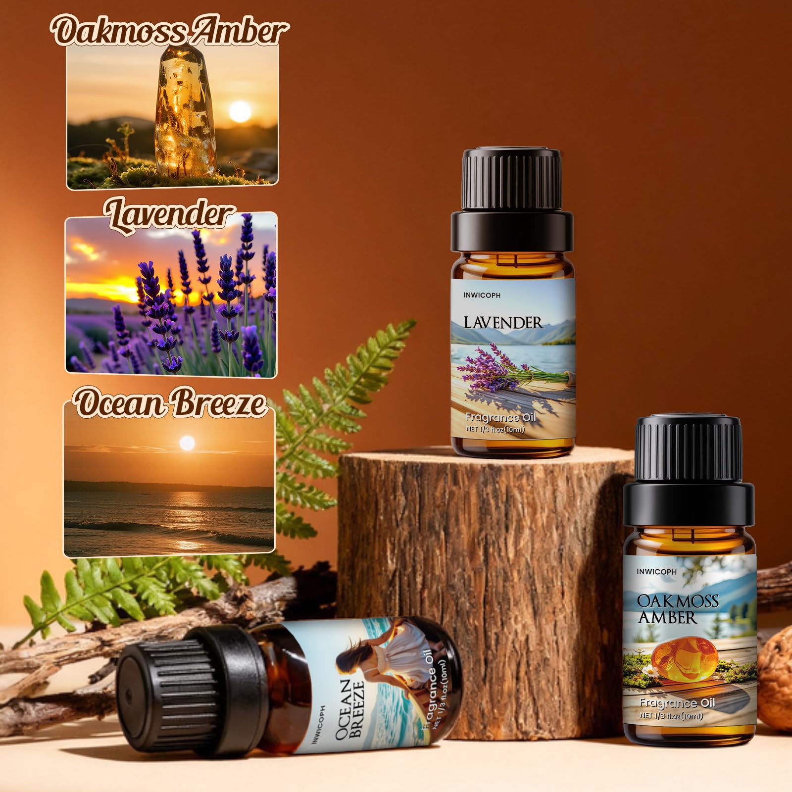 Vanilla fragrance oil bottle from INWICOPH Tranquil Set