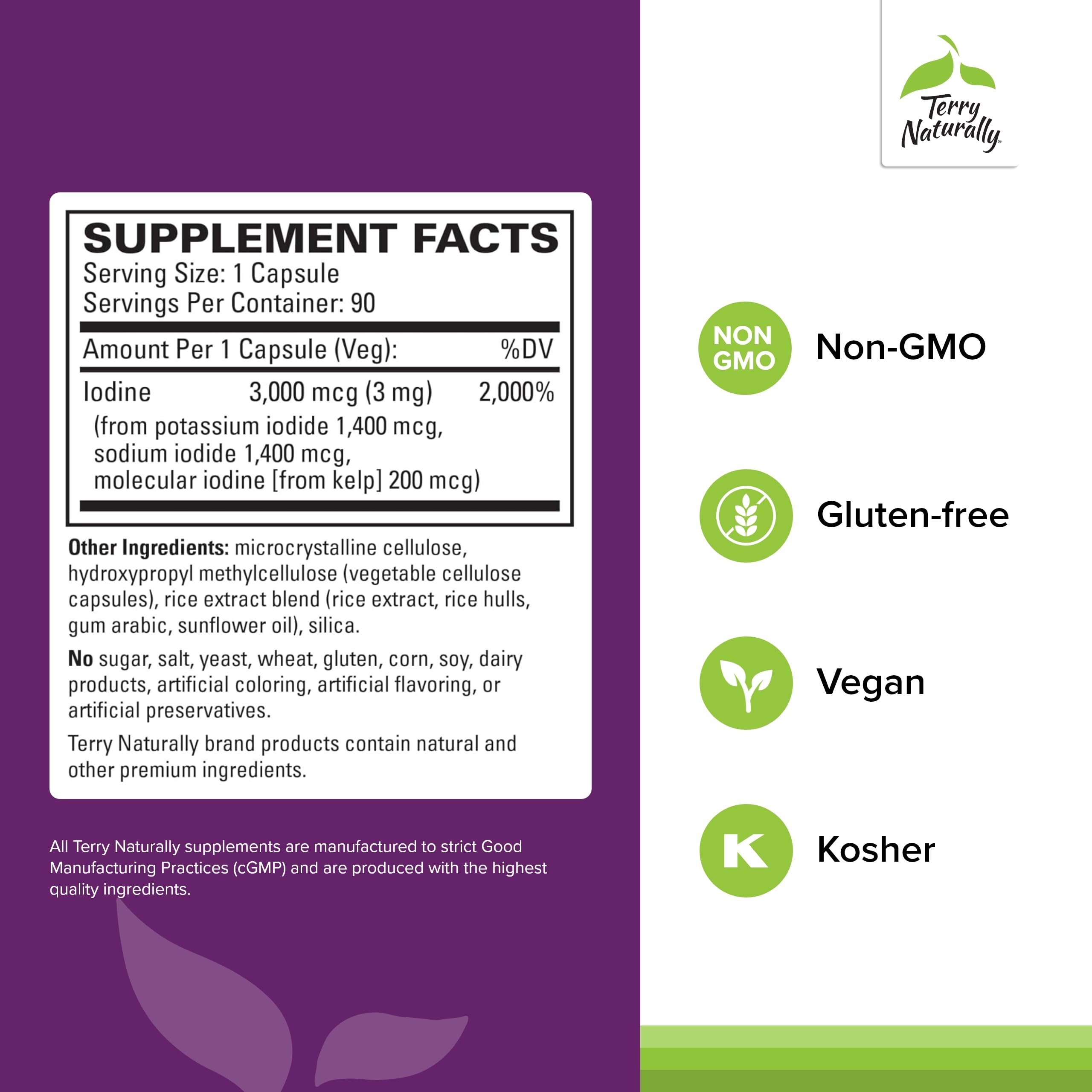 Molecular iodine for hormone support and thyroid health