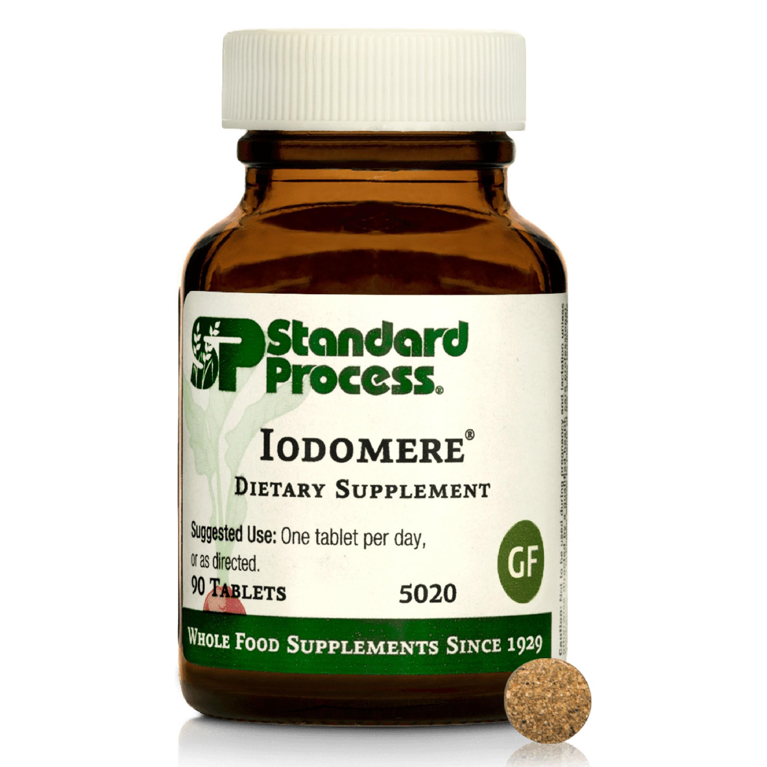 Standard Process Iodomere bottle with label - 90 tablets