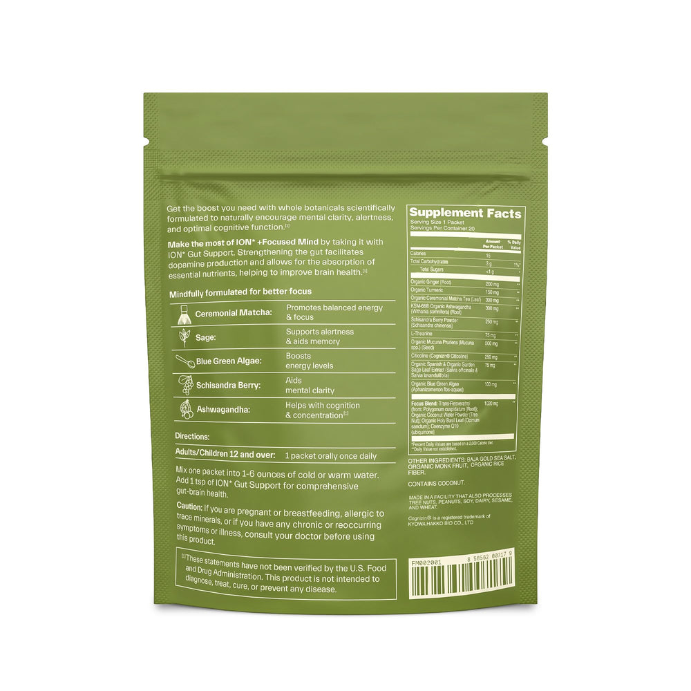 Nootropic drink powder with matcha, adaptogens like ashwagandha and Mucuna pruriens