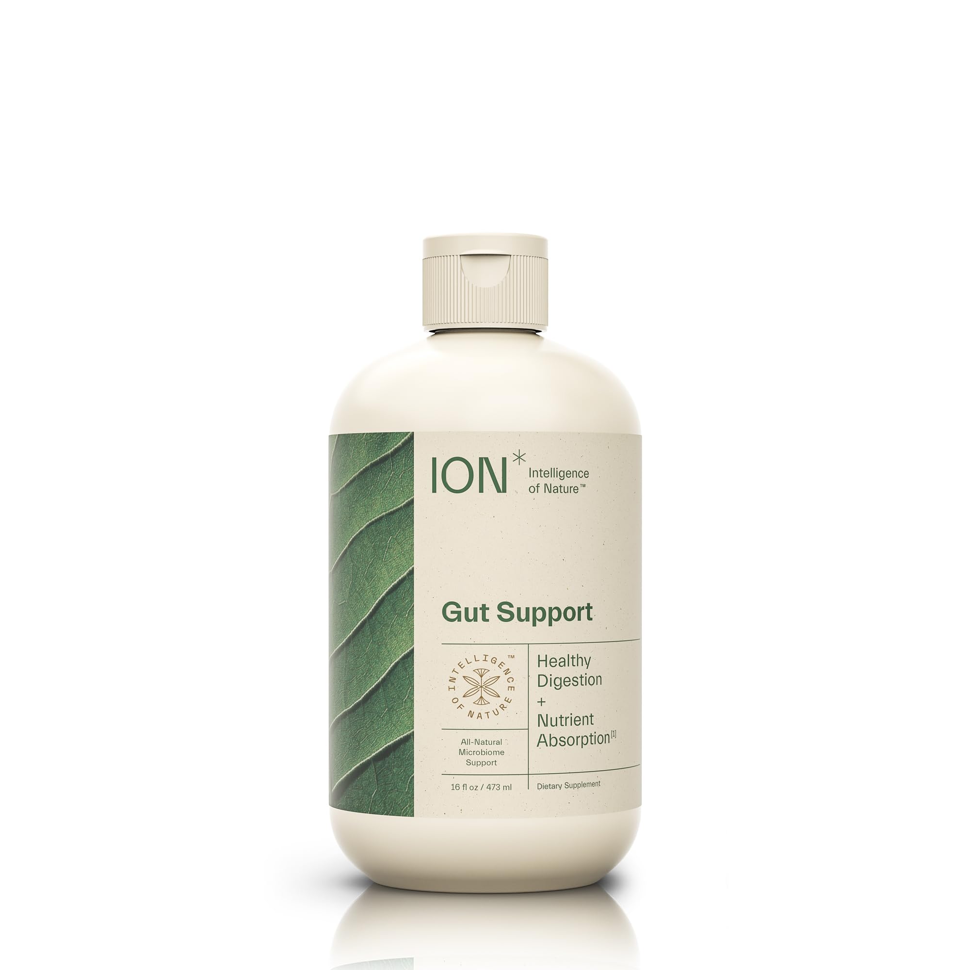 ION* Gut Support bottle front view for family digestive wellness.