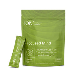 ION Focused Mind natural nootropic powder with matcha and adaptogens