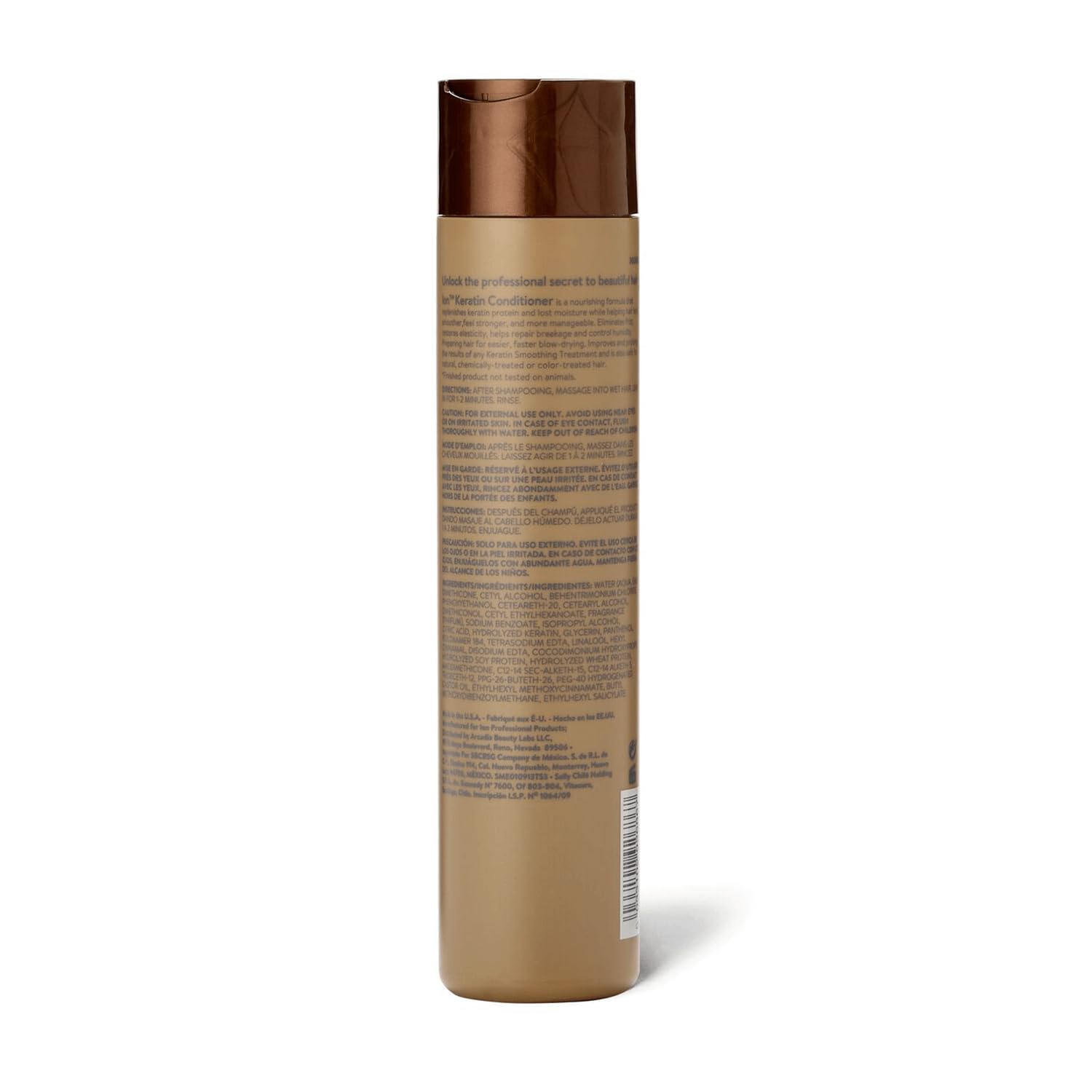 Ion Keratin Smoothing Conditioner cream texture ready for even, gentle application
