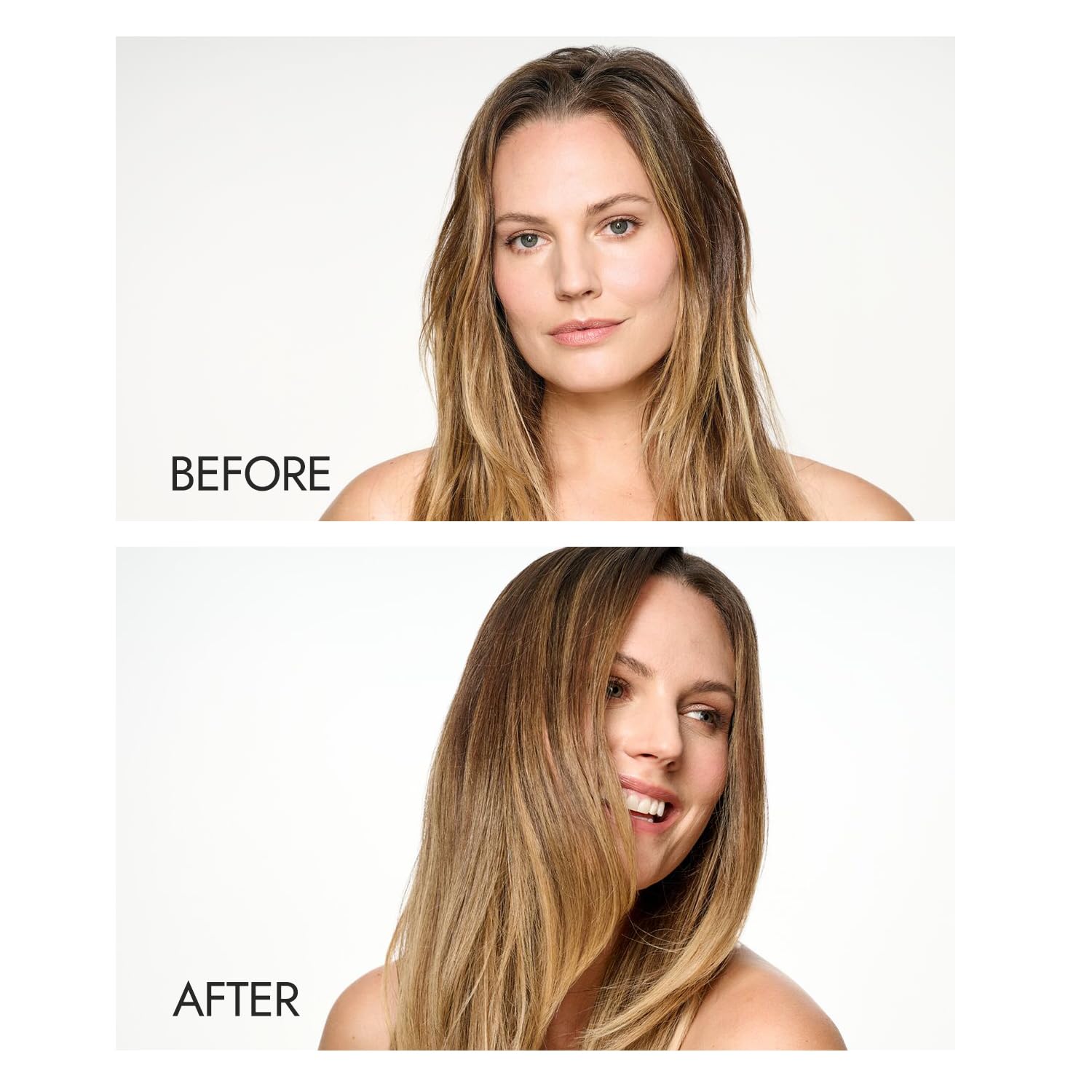 Ion Keratin Smoothing Conditioner dispensed evenly coats lengths for nourishment