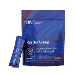 ION Intelligence of Nature Restful Sleep powder with Ashwagandha, 20 packets