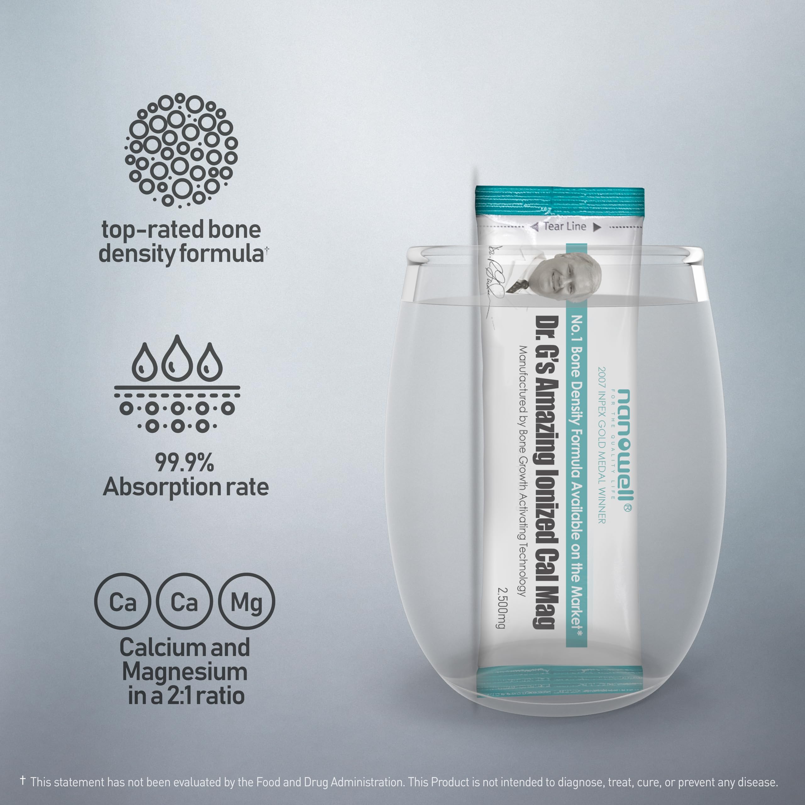 Ionized calcium and magnesium powder sticks