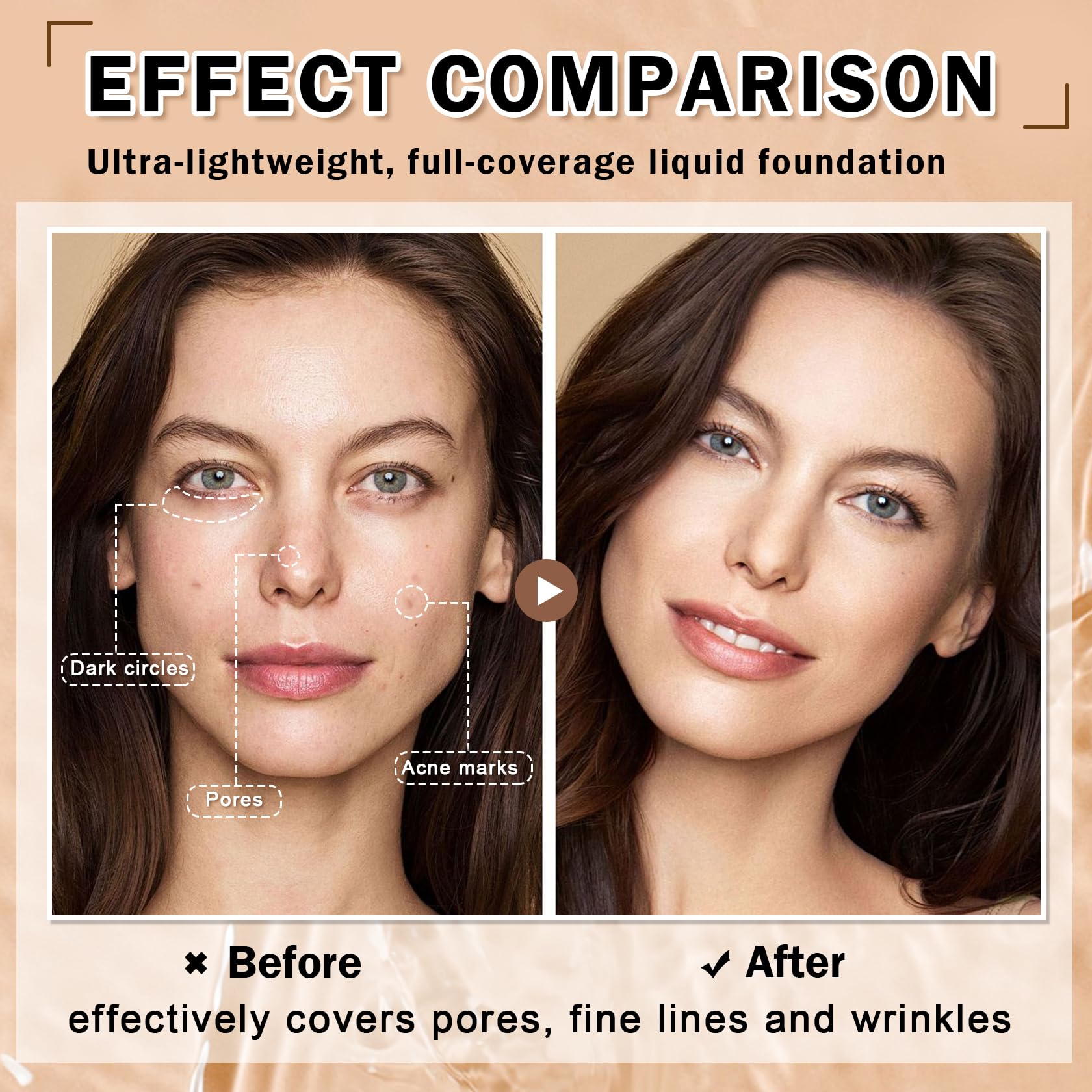 IONSGAKO Magic Minerals foundation set with brush and puffs for easy application.