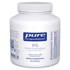 Pure Encapsulations IP6 bottle front view with 180 capsules