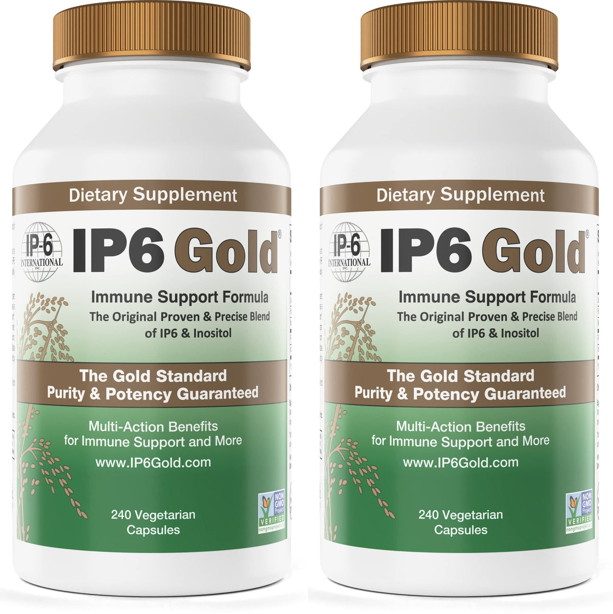 IP6 Gold Immune Support Formula bottle and packaging
