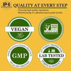 Non-GMO certification and purity indicators for IP-6 Gold