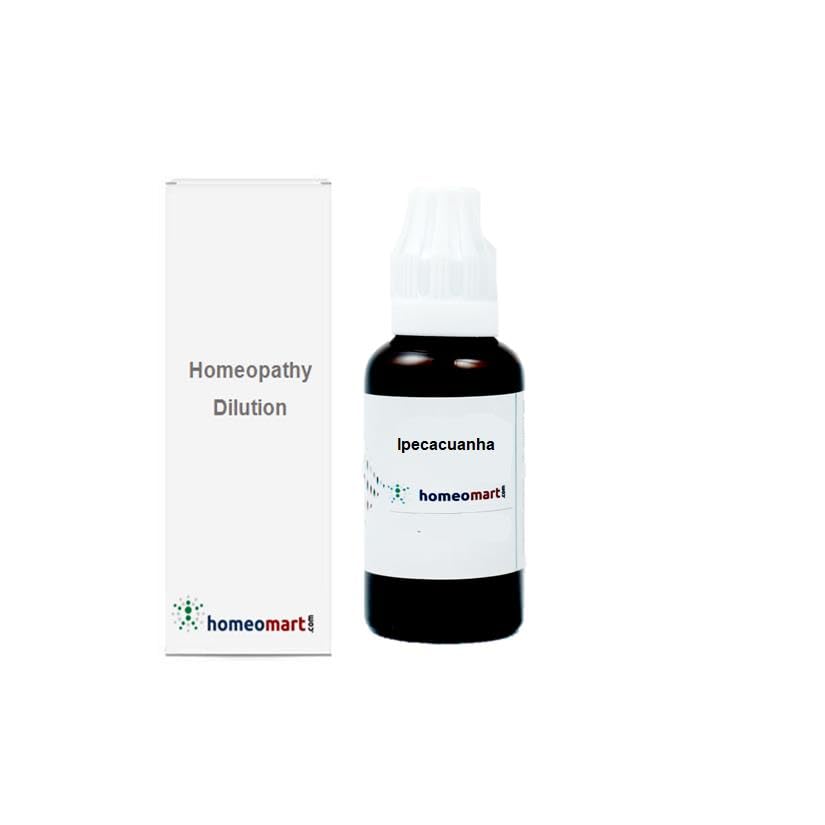 Ingredients: Ipecacuanha homeopathy dilution