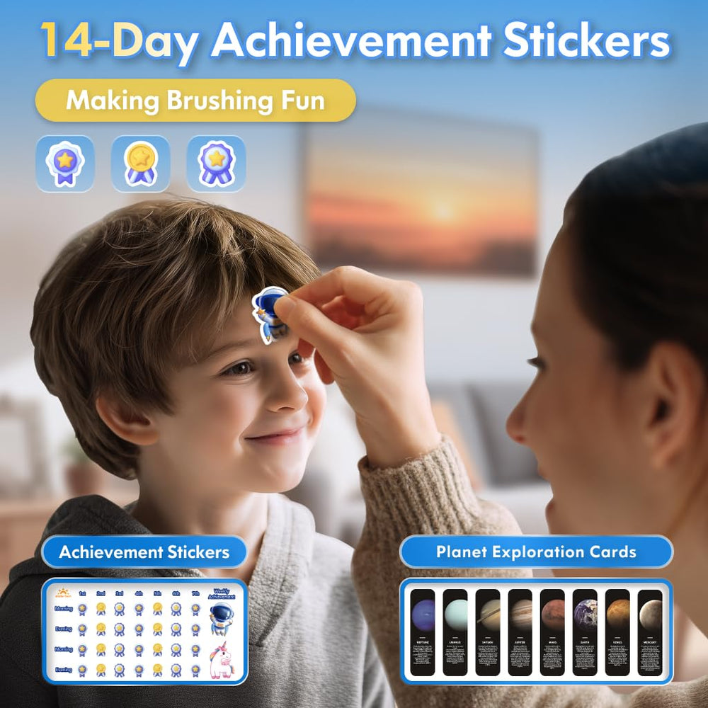 IPX7 waterproof and BPA-free kids toothbrush