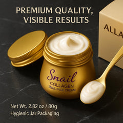 ipxkwll snail cream jar 2oz conveys a compact, travel-friendly size