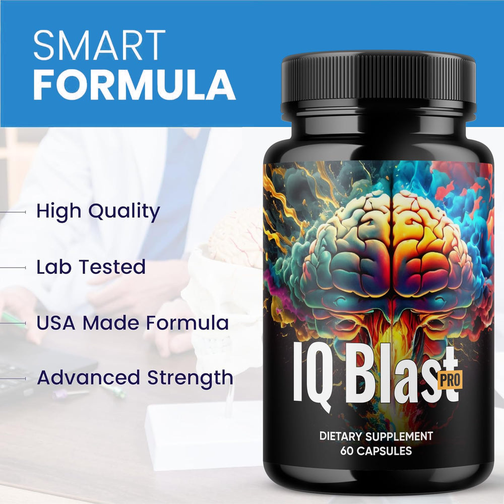 IQ Blast Pro Official branding label