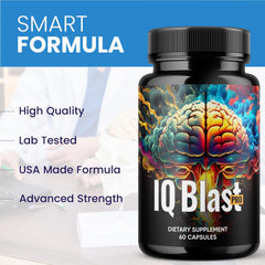 IQ Blast Pro Official branding label