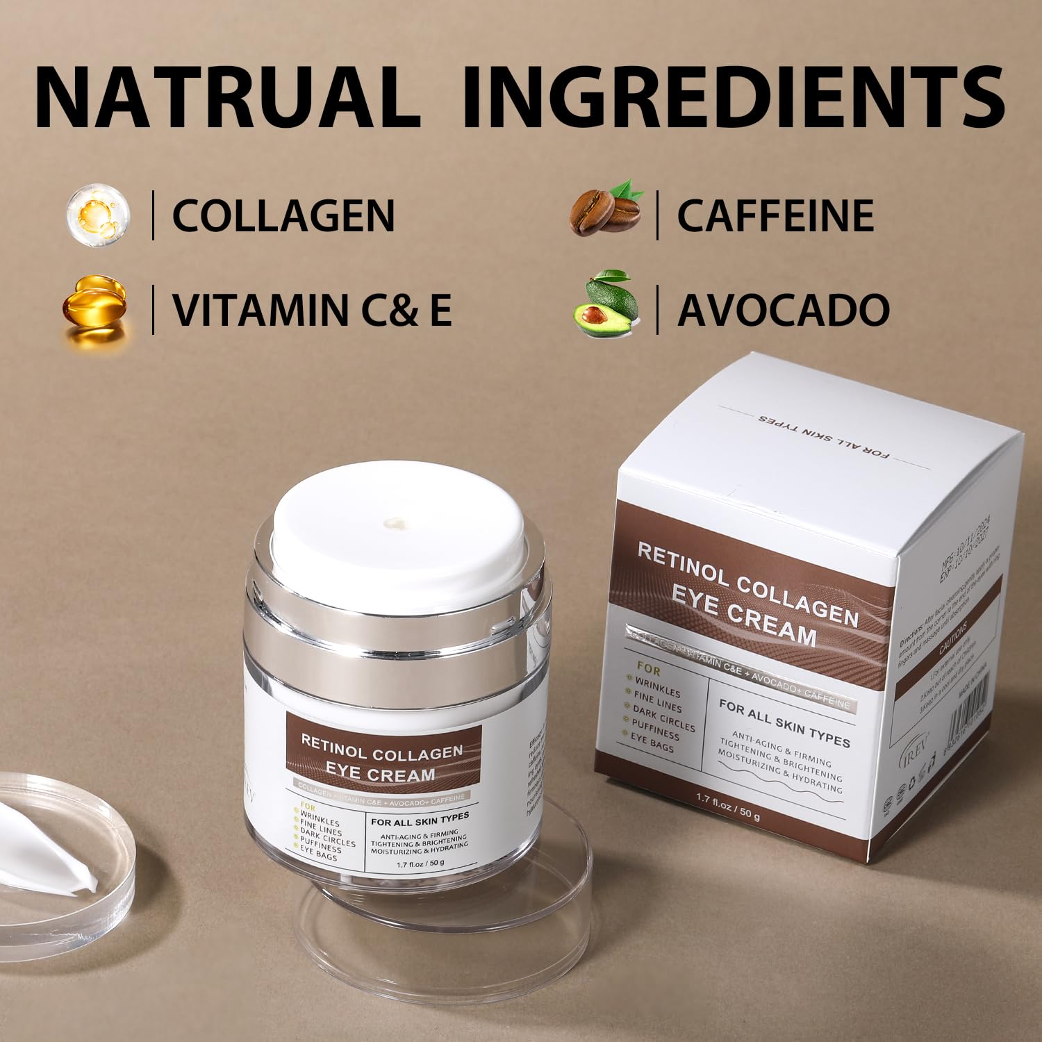 IREV Avocado hydration detail showing hydrating ingredient.