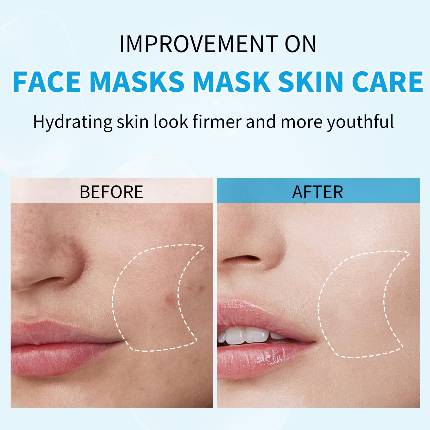Ultra-soft sheet texture of the IREV mask enhances comfortable wear.