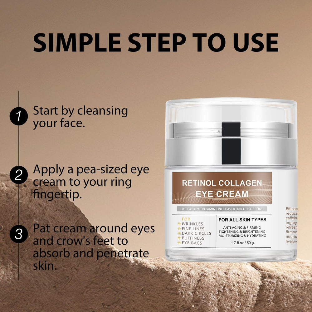 IREV Eye Cream under-eye application demonstrating brightening and puffiness reduction.