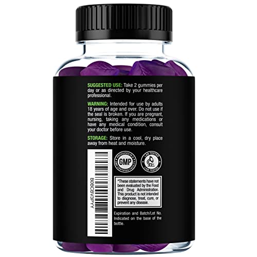 Gift-ready wellness bottle with 60 gummies