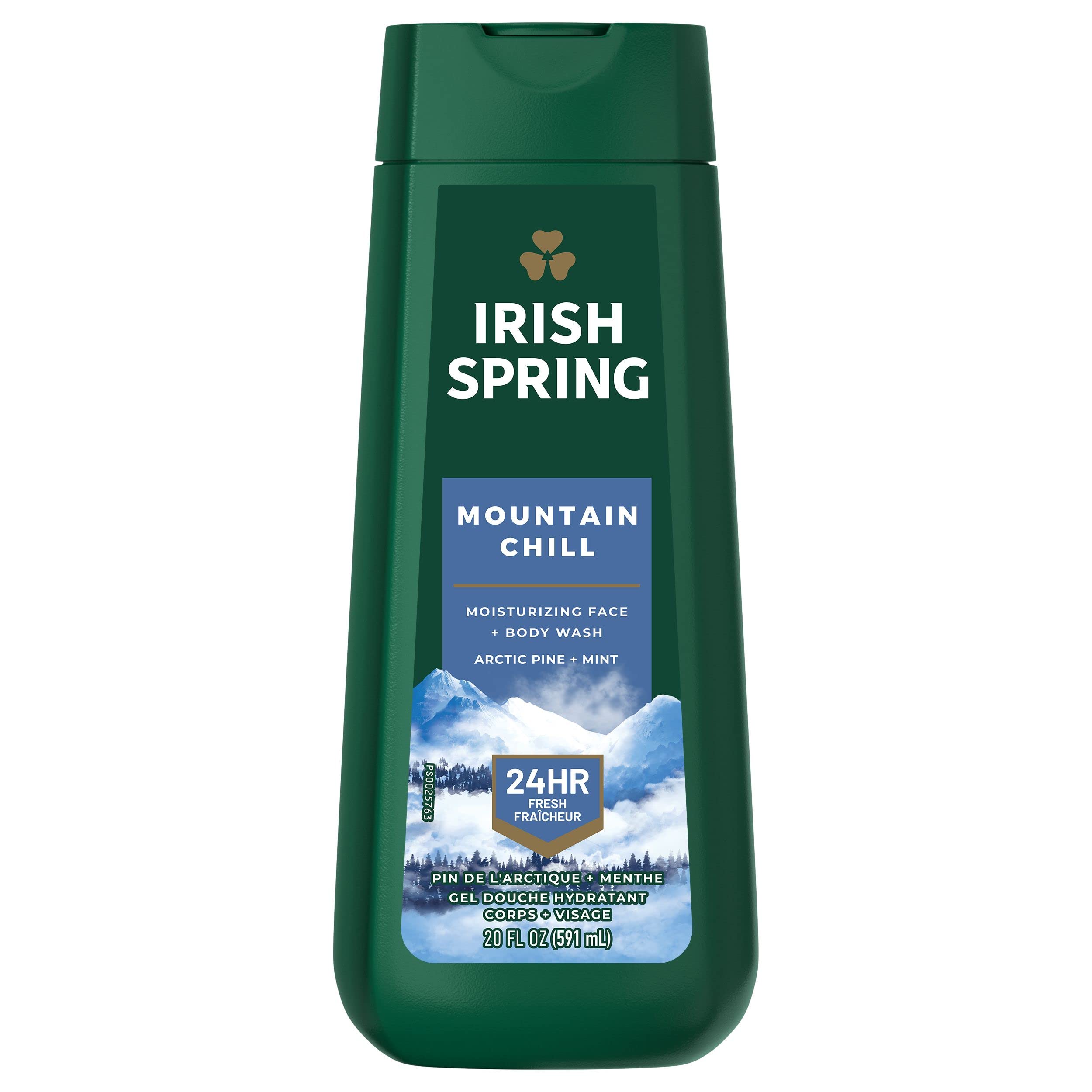 Irish Spring Mountain Chill Body Wash bottle - front view