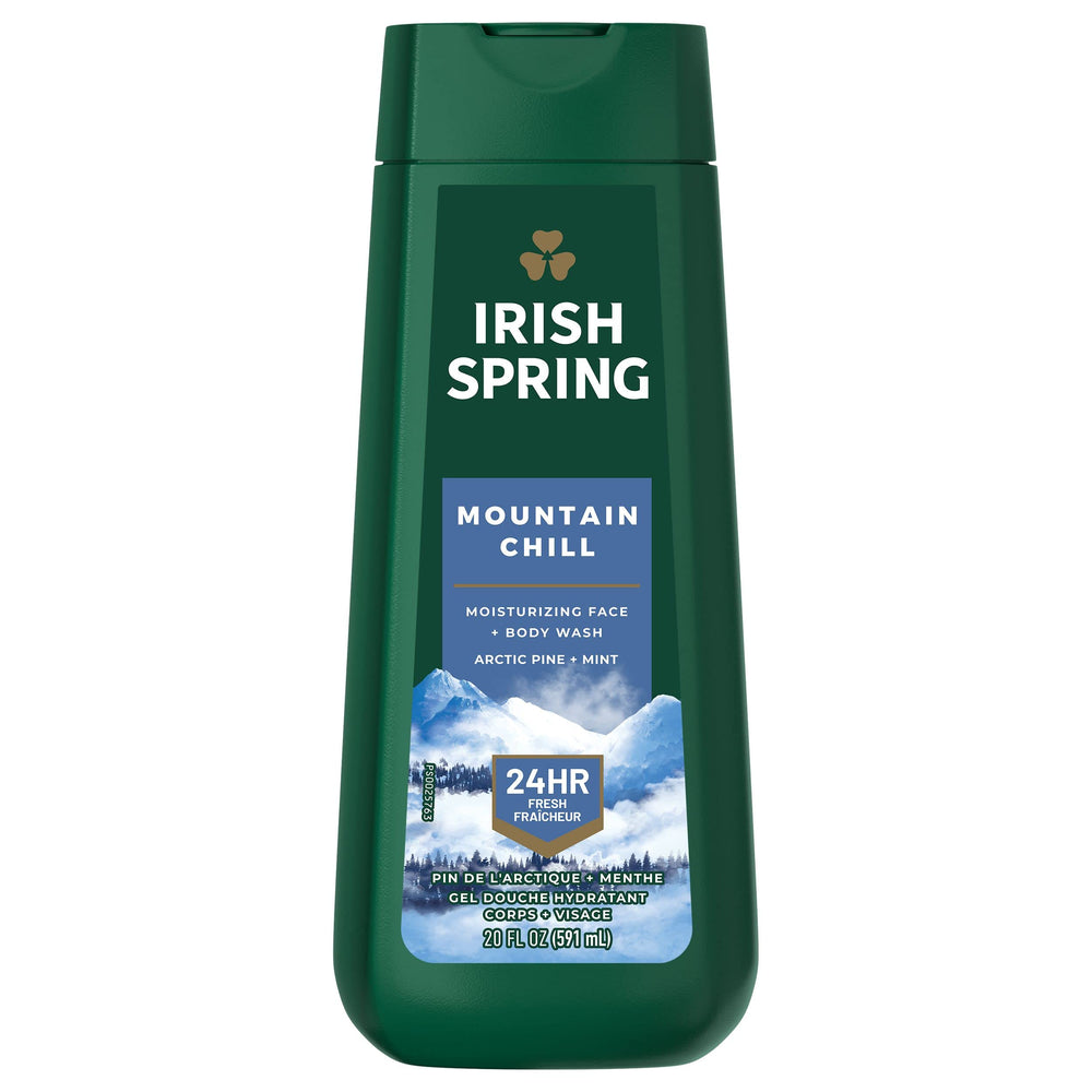 Irish Spring Mountain Chill Body Wash bottle - front view