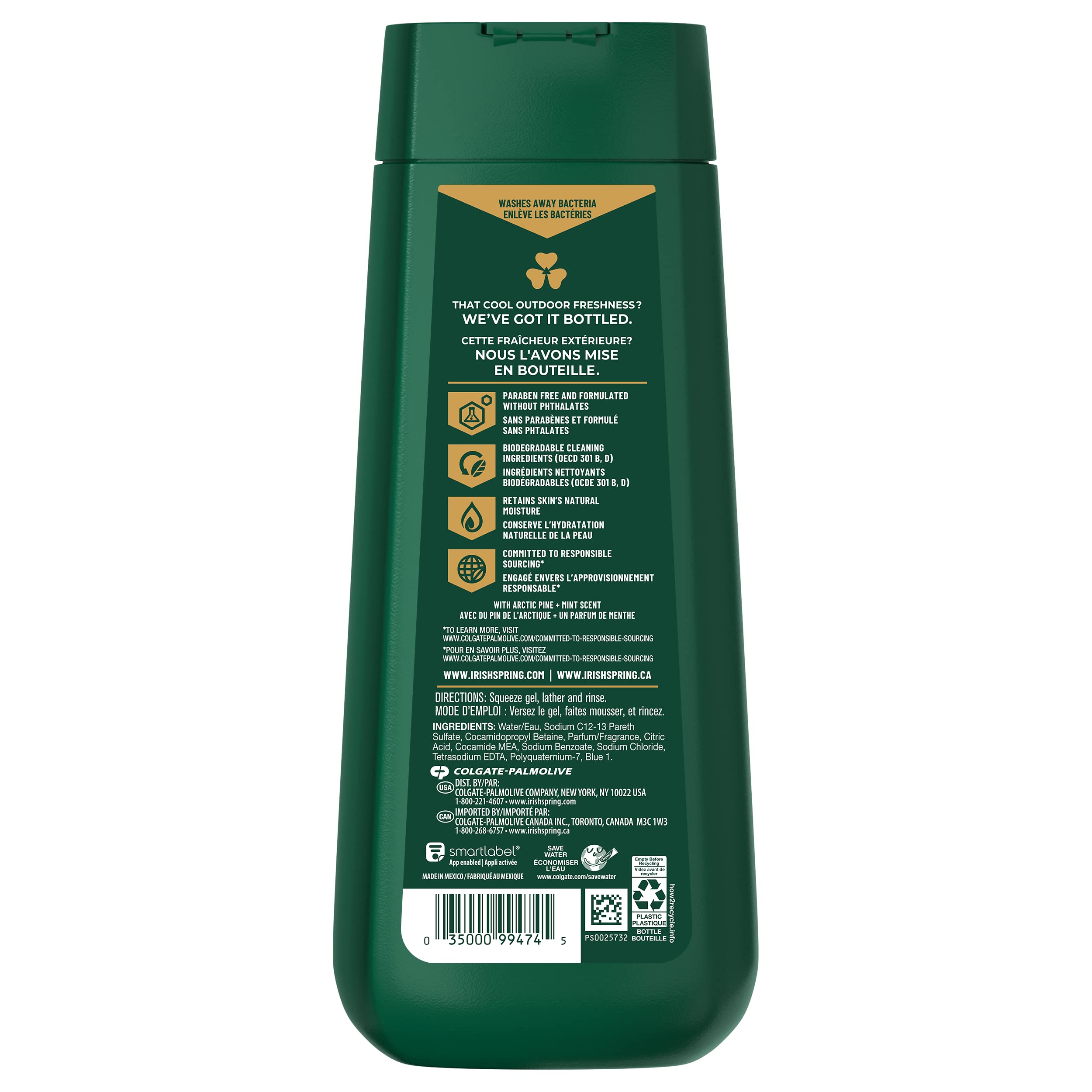 Product side profile highlighting bottle size and design