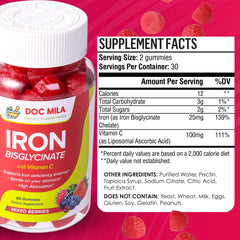 Close-up of mixed berry gummies for kids and adults