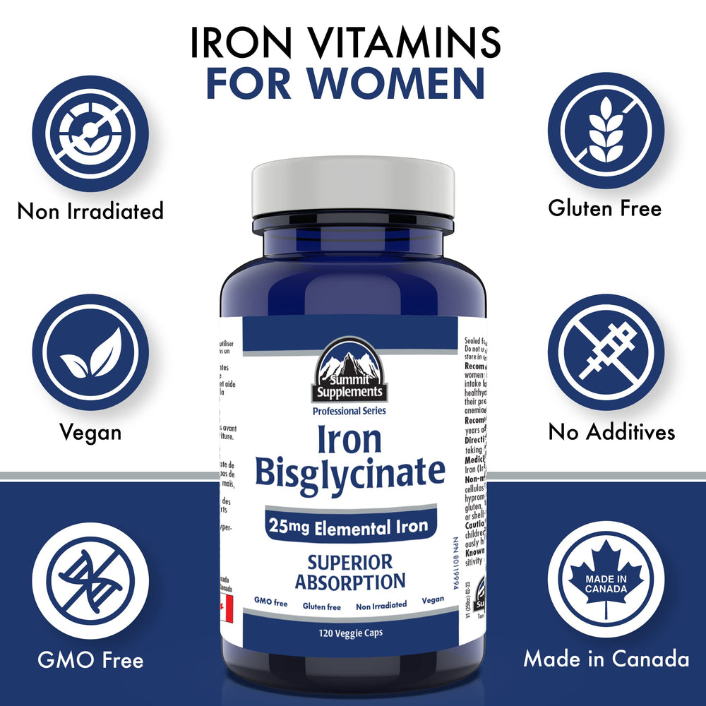 Canada-made iron bisglycinate supplement