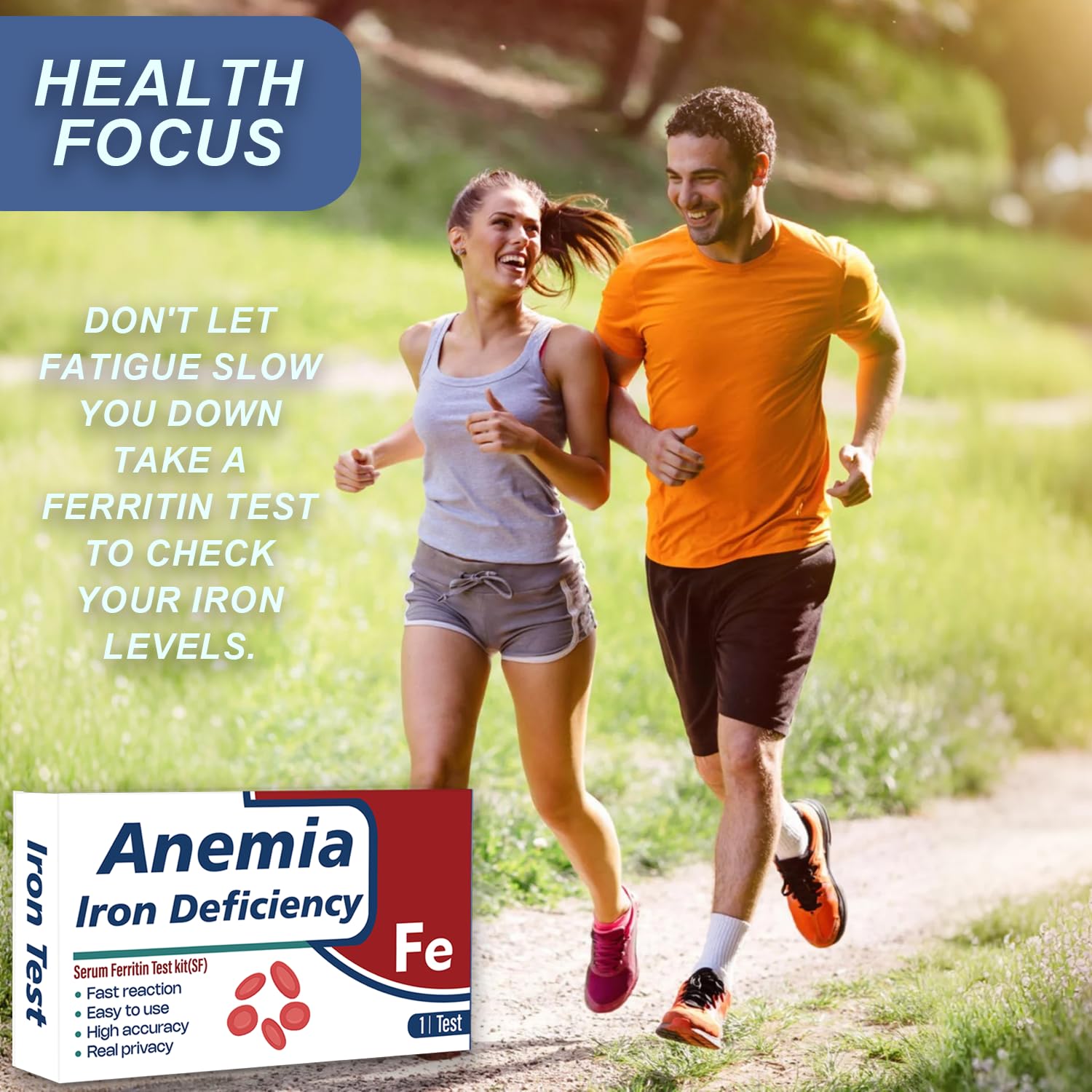 All ages iron ferritin test at-home kit