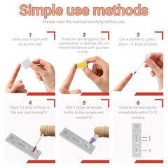 Single-use sterile packaging of the iron test kit