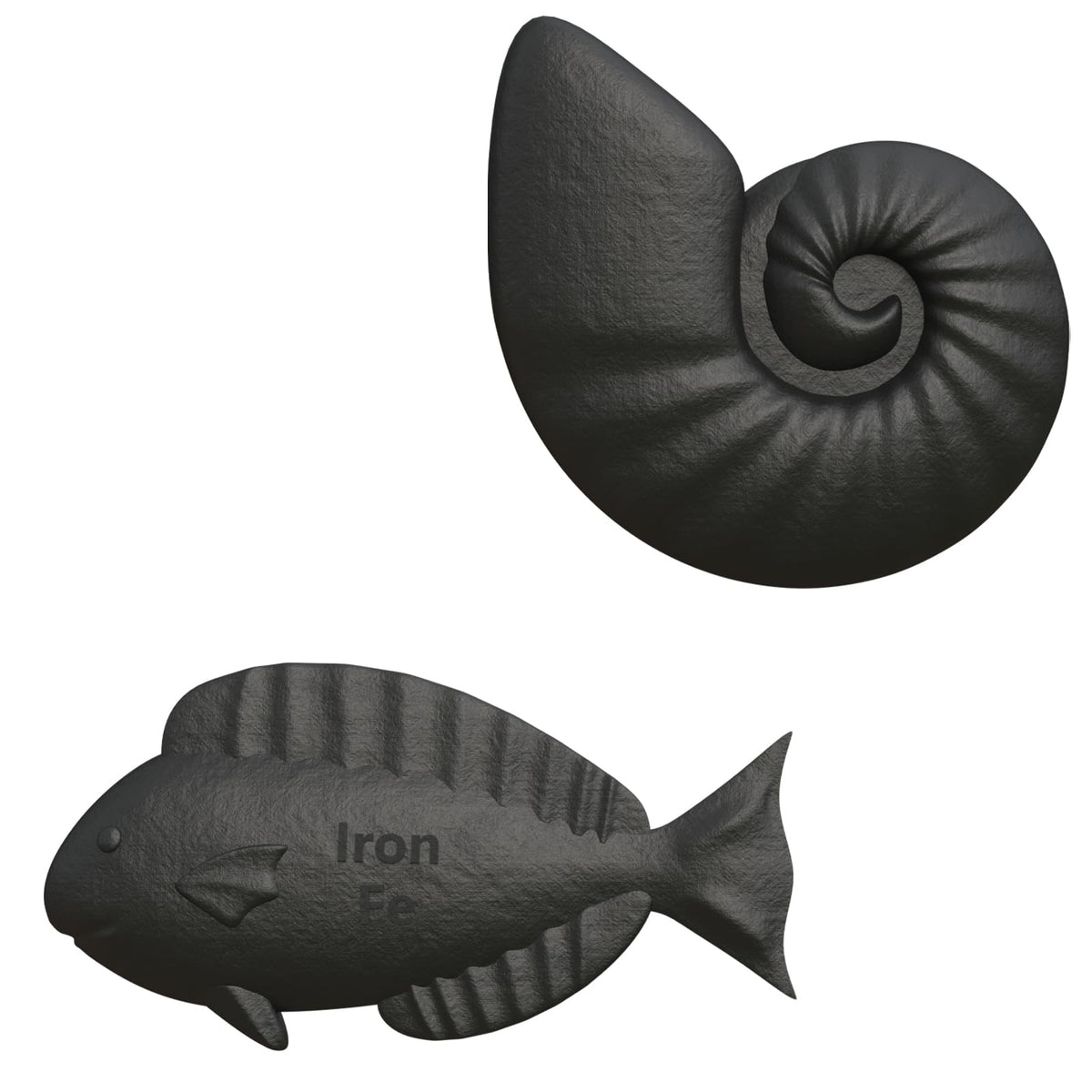 Front view of Iron Fish 2 Pack cast iron cooking tool