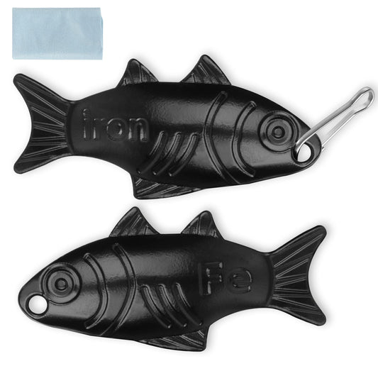 Two-pack Iron Fish used in kitchen setup