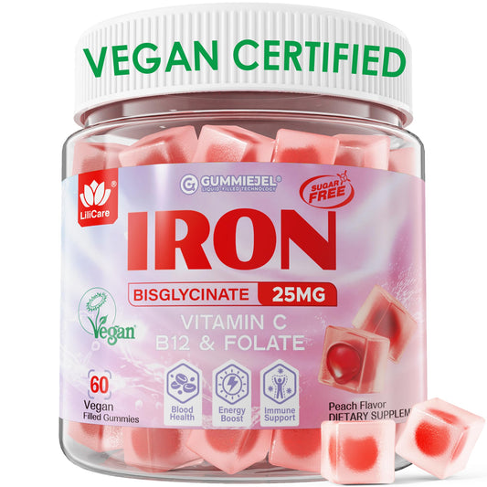 Front view of Iron Gummies for Women bottle, 60 count
