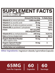 60 capsules per bottle serving size