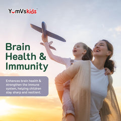 Graphic showing immune support from kids iron gummies