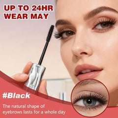 Close-up of Iron Wand Mascara metal brush for precise application