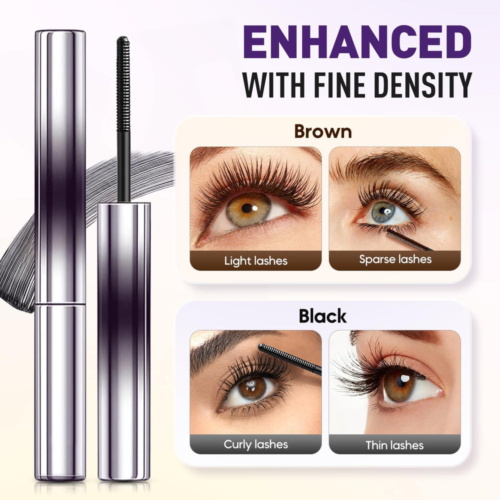 Iron Wands Rod Mascara with vitamin E nourishes lashes while wearing.