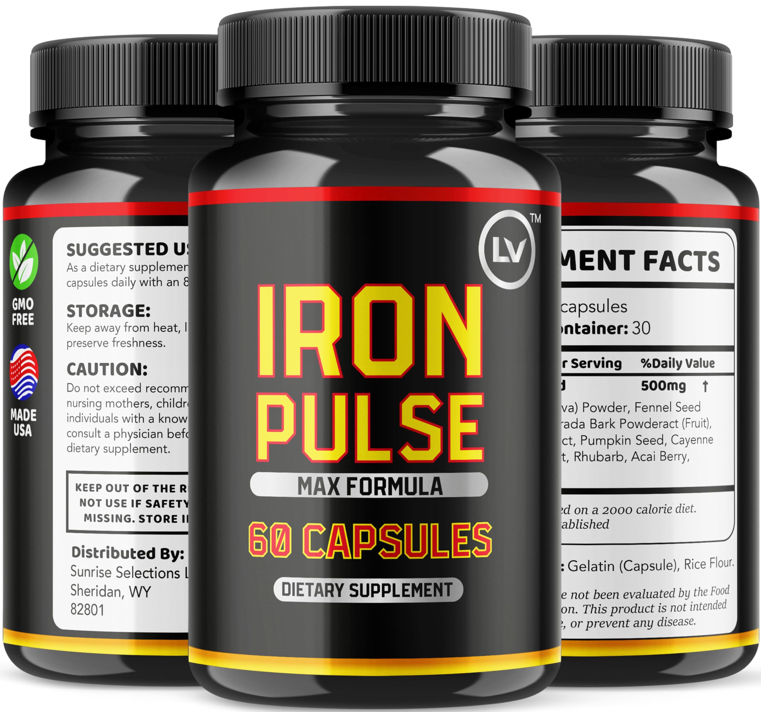 IronPulse product packaging and label