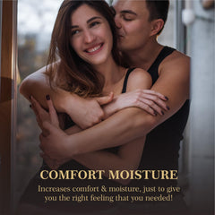 Hands spreading the gel on the skin for smooth application