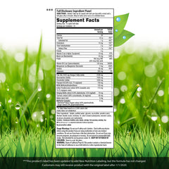 Back label of Irwin Naturals 3in-1 Joint Formula bottle