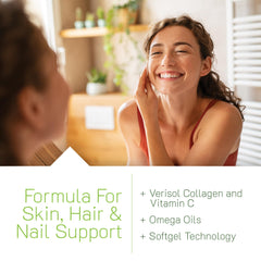 Collagen Beauty soft-gels inside the bottle
