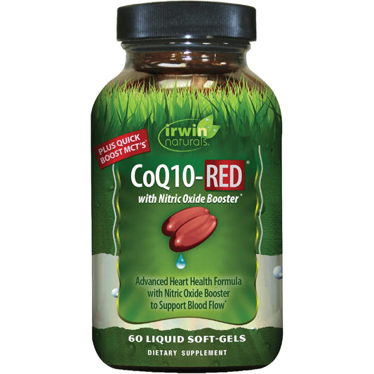 Irwin Naturals CoQ10-RED 60-Softgels bottle front