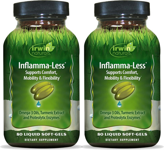 Main product image: Irwin Naturals Inflamma-Less pack of 2 with 80 softgels