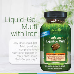 Liquid-gel capsules in bottle