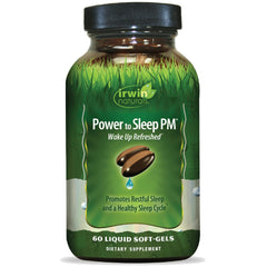 Irwin Naturals Power to Sleep PM bottle label