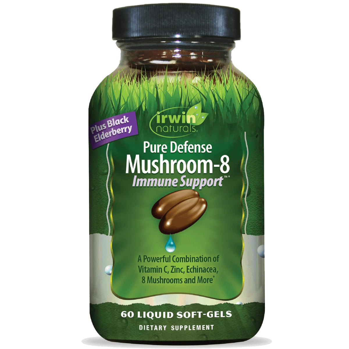 Irwin Naturals Pure Defense Mushroom-8 bottle front view